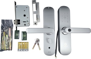 ZIGBEE-SMART-LOCK-WD002 Gembird Zigbee Wifi brava sa otiskom prsta za vrata, daljinska kartica - Img 3