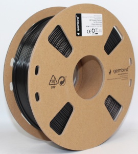 3DP-PETG1.75-01-BK PETG Filament za 3D stampac 1.75mm, kotur 1KG BLACK - Img 1