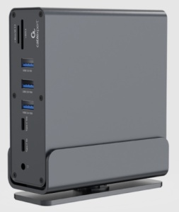 A-CF-COMBO15-01 Gembird USB Type-CF 15-in-1 multi-port adapter (USB hub, Type-CF, HDMI, DP, LAN,3,5)