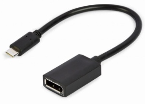 A-CM-DPF-02 Gembird USB Type-C to DisplayPort adapter cable, 4K, 15 cm, black - Img 3
