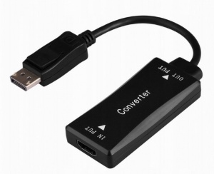 A-HDMIF30-DPM-01 Gembird Active 4K 30Hz HDMI zenski na DisplayPort muski adapter cable, 0.15 m,black - Img 3