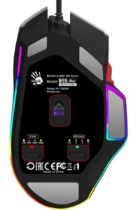 A4-W95 Max NARAKA Bloody RGB Gejmerski mis, 2000Hz/100-12.000 DPI, White USB 135mm - Img 3