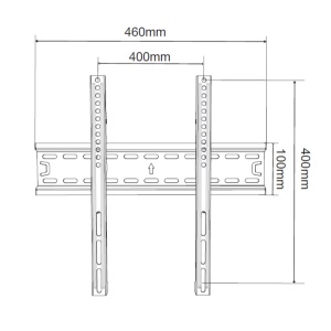Alpha Support Fix 32-55 Nosač za TV/FIKSNI/VESA 400x400/50kg/2.3 cm od zida - Img 2