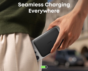 ANKER MagSafe Nano Power Bank 5000mAh, 20W, bežična eksterna baterija CRNI - Img 2