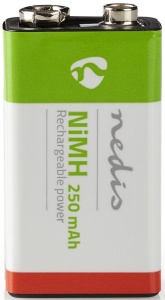 BANM9HF91B, Punjiva NiMH baterija E-Block 8,4 V DC, 250 mAh, 1 pakovanja, 6LR61 - Img 2