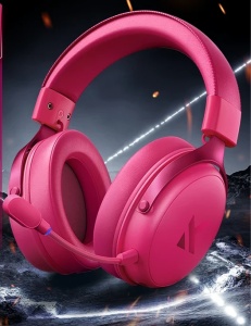 Bežične gaming slušalice MCHOSE V9 Pro rose red - Img 2
