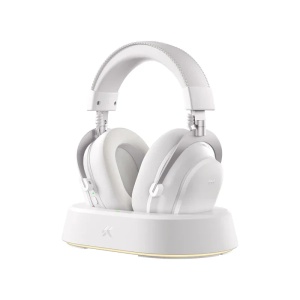 Bežične gaming slušalice MCHOSE V9 Turbo 60mm/Tri-mode/2000mAh/Icy White + Charging Dock RGB