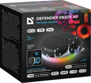 Bluetooth zvučnik Defender Enjoy 40/7W, Magnet/BT/IPX4/FM/TF/TWS - Img 4