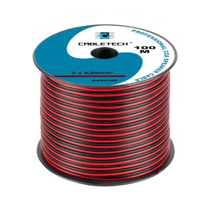 CABLETECH CCA Kabl za zvučnike presek 0.50mm crno-crvena boja KAB0389