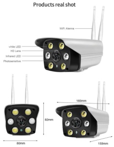CAM-IP3MP-B6 * GMB kamera 3 mpx 3.6mm microSD iCSee xmeye pro app Two-way voice Bullit ip66 (2676) - Img 3