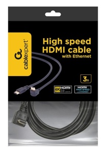 CC-HDMI490-10 Gembird HDMI kabl 4K UHD, Ethernet, konektor pod uglom 90 stepeni 3m - Img 3
