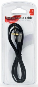 CCAPB-444L-1M Gembird AUX 3.5mm stereo plug to 3.5mm desni ugao stereo plug audio kabl pozlaceni 1m - Img 3