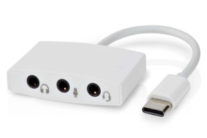 CCGB65900WT01 USB-C adapter 2.0 na 3,5mm ženski, 0,1m, Okrugli, Niklovani, ABS/PVC - Img 2