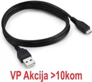 CCP-mUSB2-AMBM-1M** Gembird USB 2.0 A-plug to Micro usb B-plug DATA cable 1M BLACK (60) - Img 1