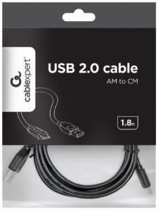 CCP-USB2-AMCM-6 Gembird USB 2.0 AM to Type-C cable (AM/CM), 1.8 m - Img 3
