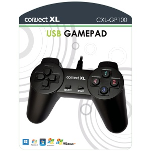Connect XL Gamepad za PC, 14 tipki/tastera (8-way), konekcija USB - CXL-GP100 - Img 1