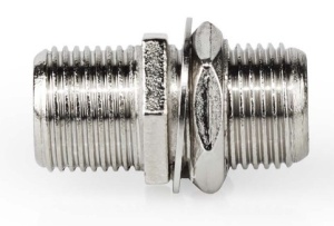CSGB41940ME Satellite & Antenna Adapter F zenski na F zenski, 75 Ohm, Metal, Silver, 1kom - Img 2