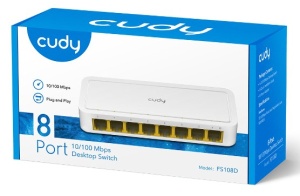 Cudy FS108D LAN 8-Port 10/100 Switch auto-negotiation RJ45 ports - Img 3