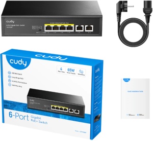 Cudy GS1006P 6-Port Gigabit PoE+ Switch - Img 1