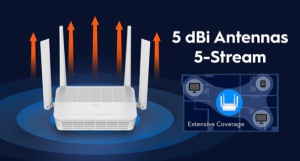 Cudy WR3000H AX3000 2.5G Mesh Wi-Fi 6 Router, 2.4/5Ghz, pokriva 130m2 - Img 3