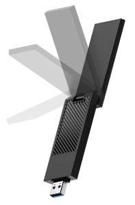 Cudy WU5400, AX5400 High-Gain USB 3.0 Wi-Fi 6E Adapter 2.4/5/6 GHz, 574 Mbps/2402 Mbps - Img 2