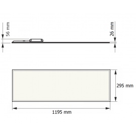 DAWN LED PANEL HN-PL12030 40W 4000K (4000lm) BACKLIGHT - Img 3