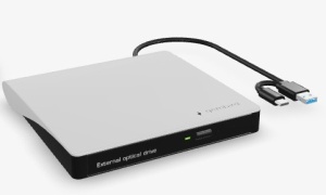 DVD-USB-031-BW Gembird eksterni USB CD/DVD drive Citac-rezac, USB 3.1 + USB-C, black-white - Img 2