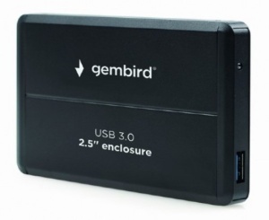 EE2-U3S-2 Gembird USB 3.0 Externo kuciste za 2.5 SATA hard diskove, aluminium, crni - Img 2