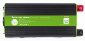 EG-PWC-PS1000-01 Gembird 12V Cist sinusni inverter DC/AC 1000W + USB port, 2,7KG - Img 3