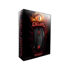 EPICGEAR Cyclops X black Gaming IR LED optički miš/USB/do 5000dpi/7 tastera/1.8m kabl - Img 2