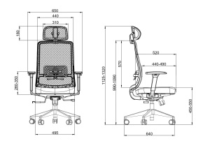 Ergonomska kancelarijska stolica UGD LumbarMax - Img 4