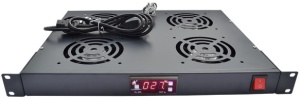 ExeLink Ventilator panel sa 4 ventilatora, kontrolerom temperature i kablom za napajanje - Img 2