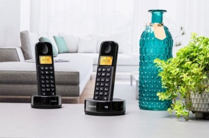 Fiksni bezicni telefon sa dve slusalice Philips D160 DUO Ekran 1.6inc, Black - Img 2