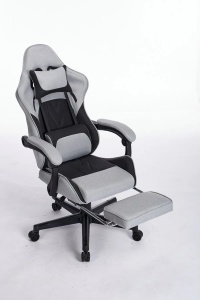 Gaming stolica ePlayGame HC-4095 BG platno/sivo crna - Img 3