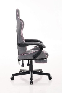 Gaming stolica ePlayGame HC-4095 PG/do 120kg/ platno/sivo roze - Img 2