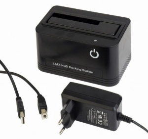 HD32-U2S-5 Gembird USB 2.0 docking station za 2.5/3.5 SATA hard diskove - Img 2