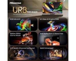 HISENSE 65 inča 65UR8S RGB Mini-LED 4K UHD Smart TV
