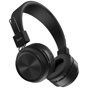 hoco. Bežične stereo slušalice, Bluetooth, do 12h rada, mikrofon - W25 Promise Crne
