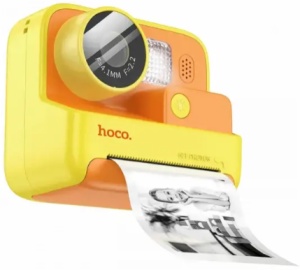 hoco. DečiJa kamera sa štampačem, 2" IPS LCD, 720p, microSD - DV200 Yellow - Img 3
