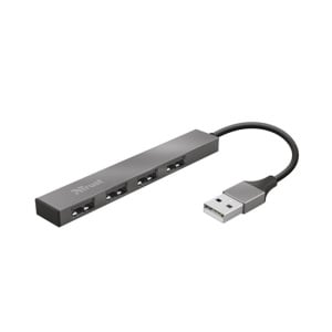 Hub TRUST HALYX USB2.0/4xUSB/Aluminjum/siva - Img 1
