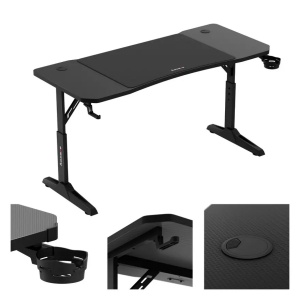 Huzaro Hero 3.6 Crni Podesivi Gaming sto 140x60cm - Img 3