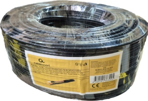 KABL-COAX-RG59+2x0.75 BC/PVC/100M CCTV Bakarni Koaksialni kabl sa napojnim kablom2x0,75mm black 100m - Img 2