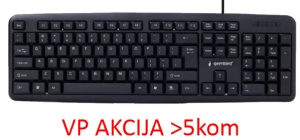 KB-U-103 ** Gembird Standardna tastatura US layout black USB A (291) - Img 1