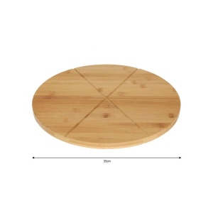 KINGHOFF KH1565 DASKA ZA SEČENJE PIZZE BAMBUS 35CM - Img 3