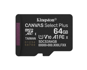 KINGSTON Memorijska kartica U1 V10 SDXC 64GB Canvas Select Plus G3 100R A1 SDCS3/64GBSP
