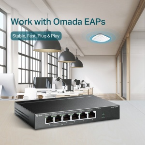 LAN Switch TP-LINK TL-SF1006P 6-port 10/100 4-Port PoE+ - Img 4