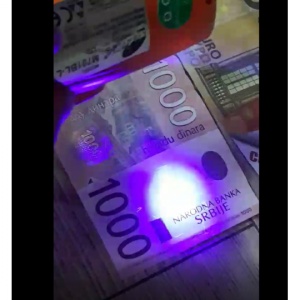 LED M701BL-L punjiva prenosna lampa 1W, money check, USB 5V punjenje
