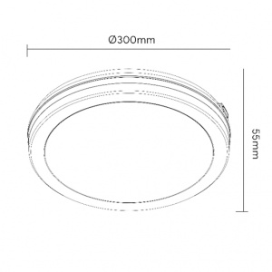 LED PLAFONJERA X09-300-24W 3000/4000/6500K IP65 DRVO - Img 3