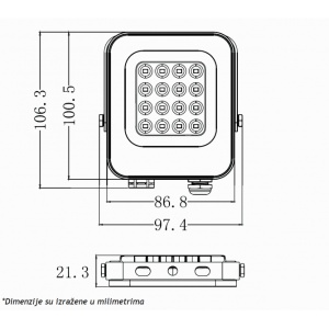 LED REFLEKTOR IK03 10 W 6500K