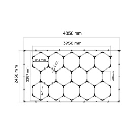 LED SVETILJKA HEKSAGON RX101 615W 6500K - Img 4